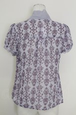 画像2: 【SALE】axes femme / オーナメント柄ブラウス  ラベンダー T-25-10-01-011-AX-BL-HS-ZT522 (2)