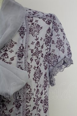 画像3: axes femme / オーナメント柄ブラウス  ラベンダー T-25-10-01-011-AX-BL-HS-ZT