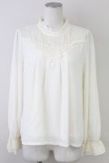axes femme / バックシャンブラウスプルオーバー  キナリ T-25-10-01-002-AX-BL-HS-ZS