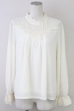 画像1: axes femme / バックシャンブラウスプルオーバー  キナリ T-25-10-01-002-AX-BL-HS-ZT