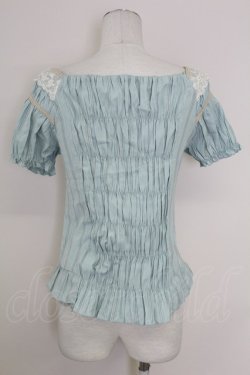 画像2: axes femme / ドビージャガードビスチェブラウス  サックス T-25-10-01-012-AX-BL-HS-ZT