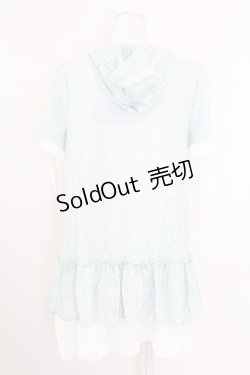 画像2: axes femme / フード付きレース半袖プルオーバー  ミント T-25-10-01-014-AX-TO-HS-ZS