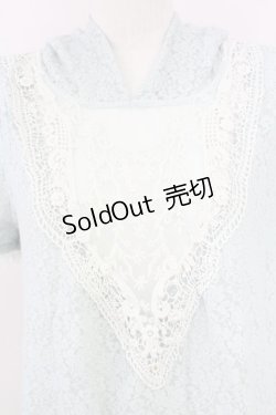 画像6: axes femme / フード付きレース半袖プルオーバー  ミント T-25-10-01-014-AX-TO-HS-ZS