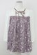 画像1: axes femme / 花柄切替シフォントップス  パープルｘオフ T-25-10-01-015-AX-TO-HS-ZT (1)