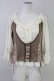 画像1: axes femme / ドッキングレースアッププルオーバー  ベージュ T-25-10-01-016-AX-TO-HS-ZT (1)