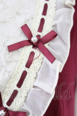 画像5: axes femme / リボン付きブロッキングプルオーバー  ワイン T-25-10-01-017-AX-TO-HS-ZS