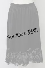 axes femme / レース重ねペチスカート  黒 T-25-10-02-027-AX-SK-HR-ZS