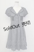 axes femme / レースアップポケットワンピース  グレー T-25-10-02-008-AX-OP-HR-ZS