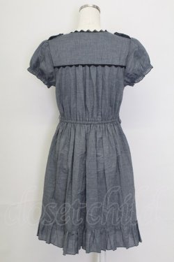 画像2: axes femme / レースアップポケットワンピース  グレー T-25-10-02-008-AX-OP-HR-ZT