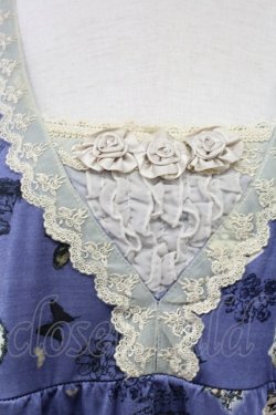 画像4: axes femme / メッセージモチーフチュニック  ブルー T-25-10-02-001-AX-OP-HR-ZS