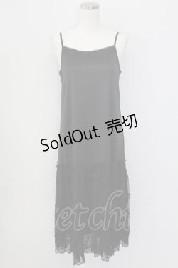 画像1: axes femme / レース使いペチワンピース  黒 T-25-10-02-010-AX-OP-HR-ZS