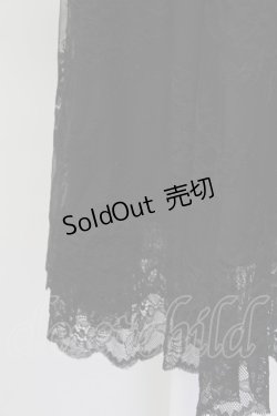 画像4: axes femme / レース使いペチワンピース  黒 T-25-10-02-010-AX-OP-HR-ZS