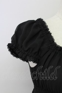 画像3: axes femme / シフォンプリーツワンピース  黒 T-25-10-02-011-AX-OP-HR-ZT