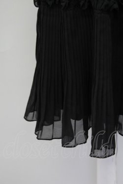 画像4: axes femme / シフォンプリーツワンピース  黒 T-25-10-02-011-AX-OP-HR-ZT