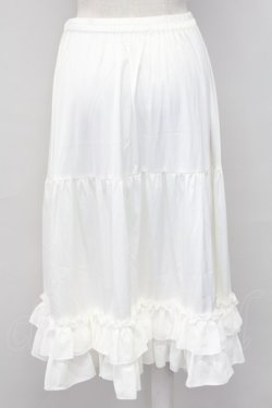 画像2: axes femme kawaii / ミディフリルペチスカート  白 T-25-10-02-012-AX-SK-HR-ZT