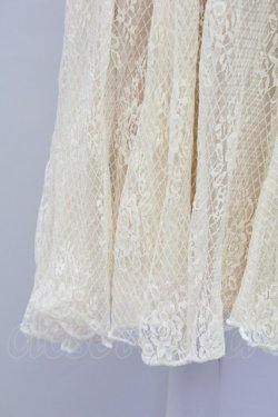 画像4: axes femme / レーシーロングスカート  ベージュ T-25-10-02-018-AX-SK-HR-ZT