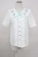 画像1: Amavel / Fantasy Dreaming Bearブラウス  白Ｘミント T-25-10-05-001-CA-BL-SA-ZT (1)