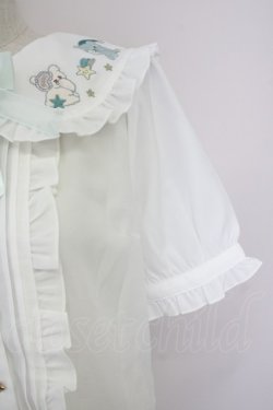 画像4: Amavel / Fantasy Dreaming Bearブラウス  白Ｘミント T-25-10-05-001-CA-BL-SA-ZT