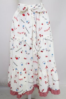 画像1: axes femme / ハローキティプリントスカート  アイボリー T-25-10-05-010-AX-SK-SA-ZT
