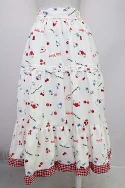 画像2: axes femme / ハローキティプリントスカート  アイボリー T-25-10-05-010-AX-SK-SA-ZT