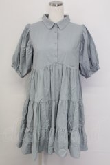 merry jenny / パフスリーブギャザーミニワンピース  ミント T-25-10-08-024-LO-OP-SA-ZI