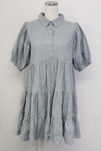 merry jenny / パフスリーブギャザーミニワンピース  ミント T-25-10-08-024-LO-OP-SA-ZI