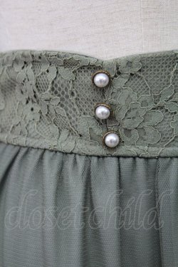 画像5: axes femme / チュールレースティアードスカート M グリーン T-25-10-08-038-AX-SK-SA-ZI