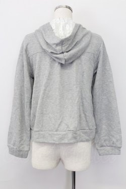 画像2: axes femme / ビジューデザインパーカー M グレー T-25-10-08-011-AX-TO-SA-ZT