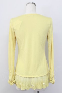 画像2: axes femme / 裾デコレーションインナーPO M イエロー T-25-10-08-012-AX-TO-SA-ZT