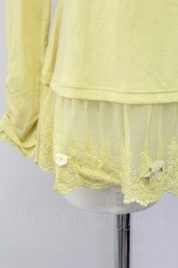 画像4: axes femme / 裾デコレーションインナーPO M イエロー T-25-10-08-012-AX-TO-SA-ZT