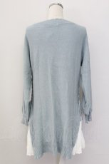 画像2: axes femme / サイドプリーツニットチュニック M サックス T-25-10-08-014-AX-TO-SA-ZI (2)