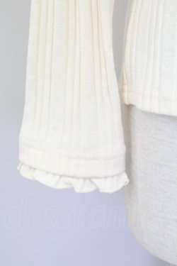 画像4: axes femme / パール付きリブニット  アイボリー T-25-10-08-002-AX-TO-SA-ZT