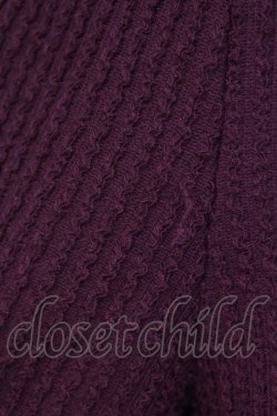 画像3: axes femme / レースアップトップス  ボルドー T-25-10-08-023-AX-TO-SA-ZT
