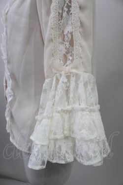 画像4: axes femme kawaii / レーシー姫袖ブラウス  アイボリー T-25-10-09-004-AX-BL-SA-ZT