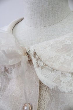 画像5: axes femme kawaii / レーシー姫袖ブラウス  アイボリー T-25-10-09-004-AX-BL-SA-ZT