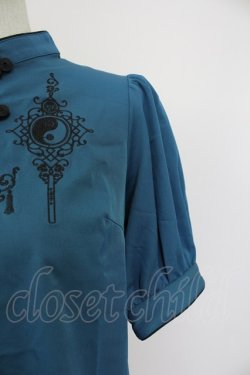 画像3: Amavel / Oriental Tilesブラウス  グリーン T-25-10-09-005-CA-BL-SA-ZT