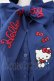 画像4: axes femme / ハローキティ刺繍ブラウス  ネイビー T-25-10-09-006-AX-BL-SA-ZT (4)