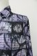 画像3: axes femme / 影絵柄プリントシャツ  パープルＸ黒 T-25-10-09-007-AX-BL-SA-ZT