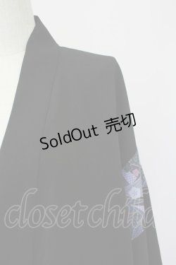 画像3: AXES-X / 和柄コラージュ羽織  黒 T-25-10-09-009-LO-TO-SA-ZI