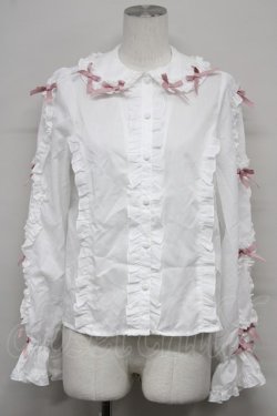 画像1: Chalmiere / フリルブラウス  ホワイト T-25-10-10-001-LO-BL-SA-ZT