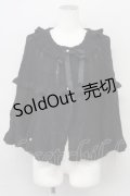 axes femme / ニットケープ M ブラック T-25-10-10-021-AX-JA-SA-ZT