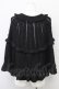 画像2: axes femme / ニットケープ M ブラック T-25-10-10-021-AX-JA-SA-ZT (2)