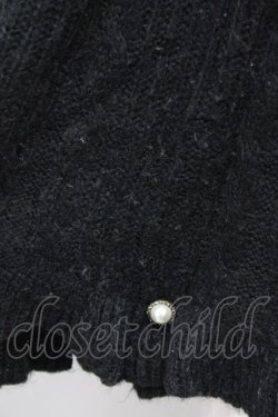 画像3: axes femme / ニットケープ M ブラック T-25-10-10-021-AX-JA-SA-ZT