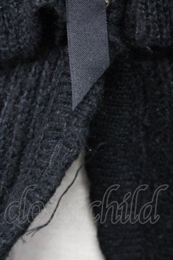 画像4: axes femme / ニットケープ M ブラック T-25-10-10-021-AX-JA-SA-ZT