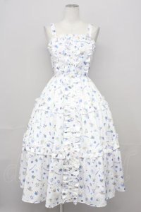 axes femme kawaii / シナモロールコラボジャンスカ  ホワイト T-25-10-10-022-AX-OP-SA-ZT193