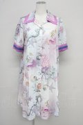 MILK / sea creaturesシャツワンピース  ピンク T-25-10-10-028-ML-OP-SA-ZT