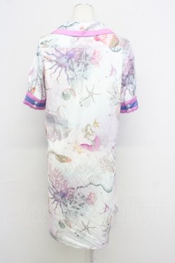 画像2: MILK / sea creaturesシャツワンピース  ピンク T-25-10-10-028-ML-OP-SA-ZT