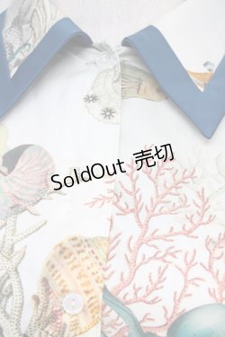 画像4: MILK / sea creaturesシャツワンピース  グリーン T-25-10-10-029-ML-OP-SA-ZT122