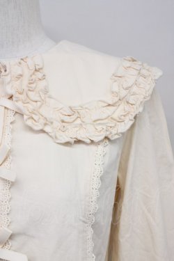 画像3: axes femme kawaii / 丸襟コットンブラウス  キナリ T-25-10-10-004-AX-BL-SA-ZT