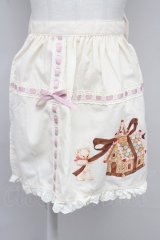 axes femme kawaii / お菓子の家プリントエプロン  キナリ T-25-10-10-035-AX-SK-SA-ZT122